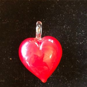 Murano glass heart pendant